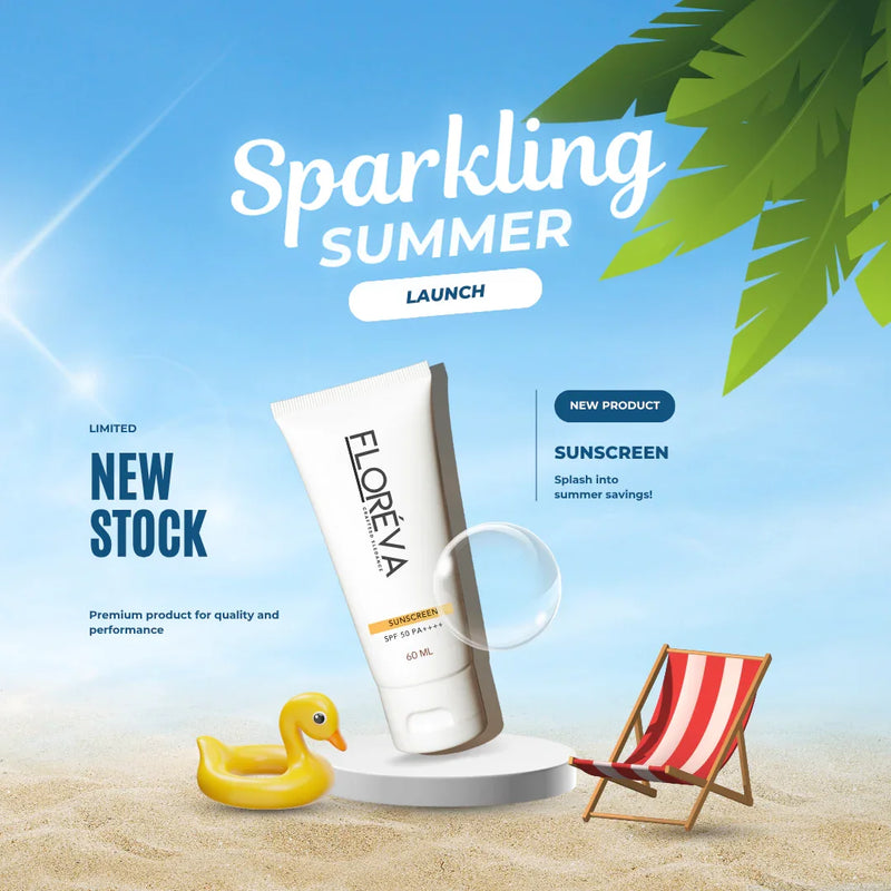 Floreva Broad-Spectrum Hybrid Sunscreen SPF 50+ PA++++