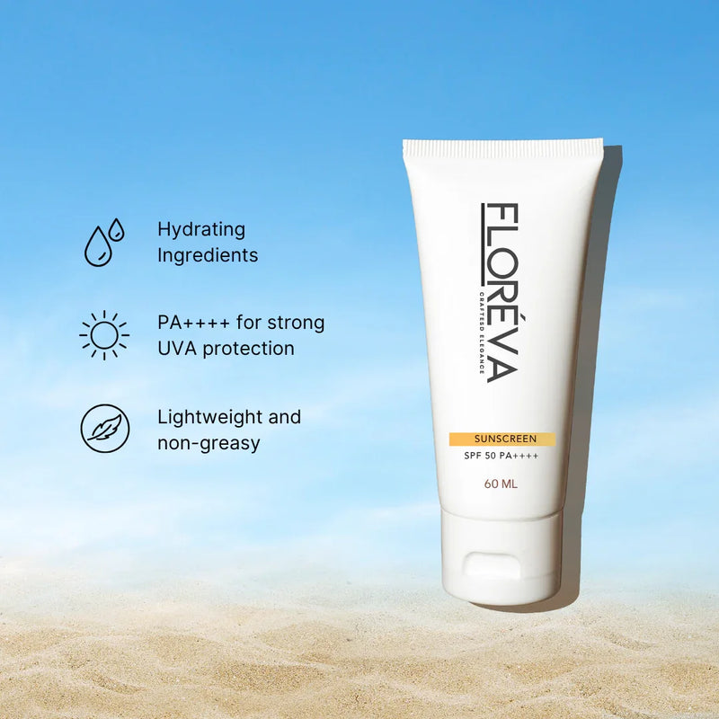 Floreva Broad-Spectrum Hybrid Sunscreen SPF 50+ PA++++