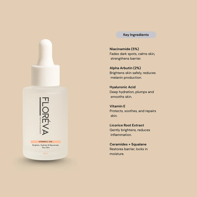 Floreva Vitamin C 10% + Ferulic Acid & E Serum