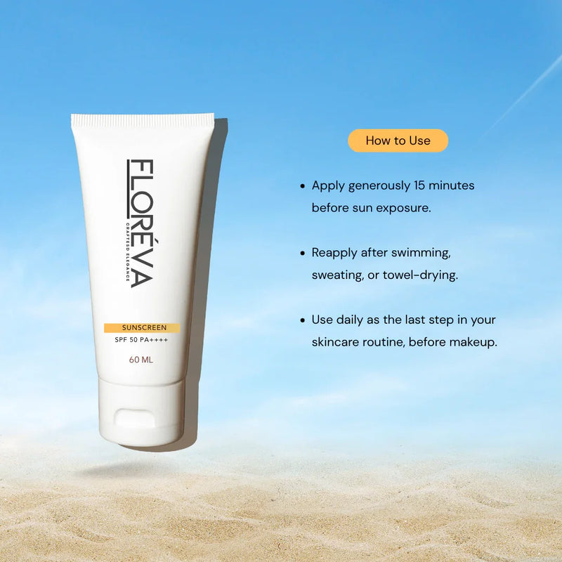 Floreva Broad-Spectrum Hybrid Sunscreen SPF 50+ PA++++