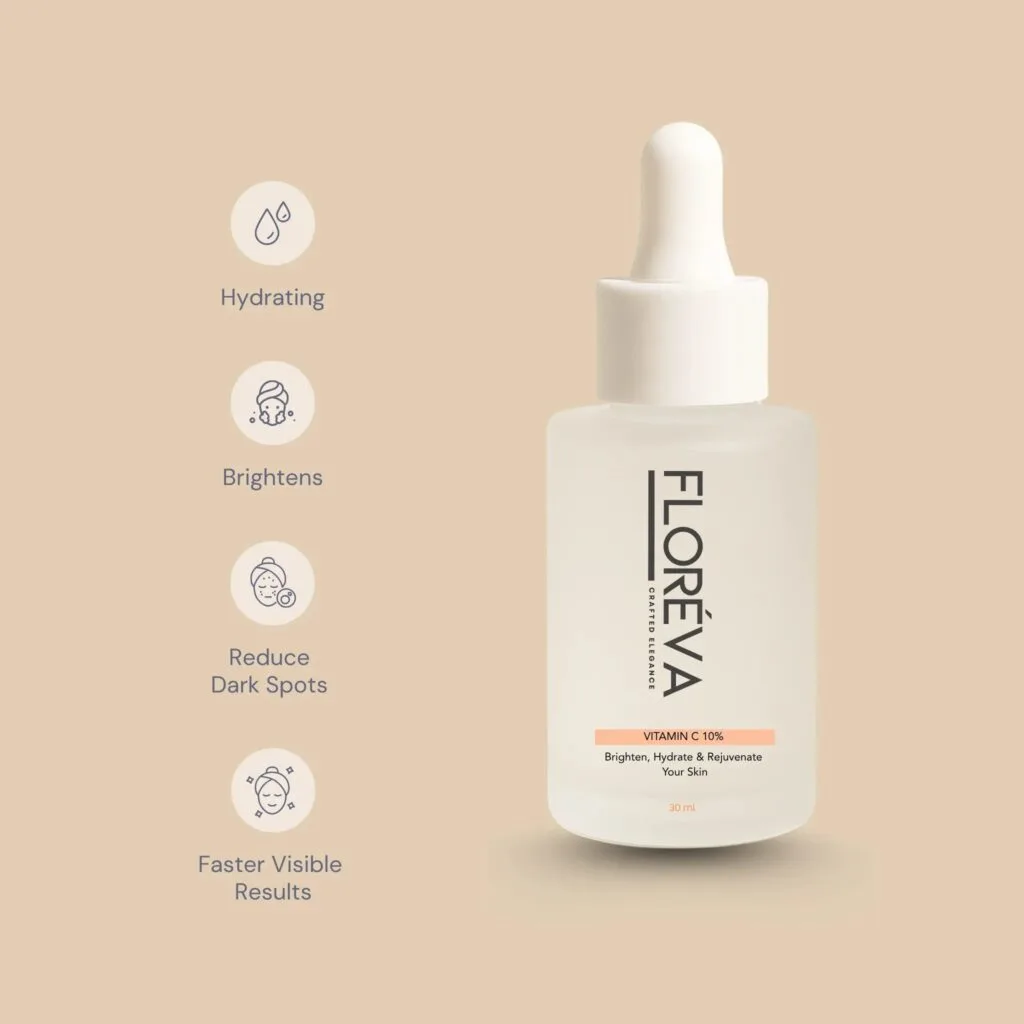 Floreva Vitamin C Serum 10% with Ferulic Acid & Vitamin E