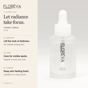 Vitamin C Serum: brighten, even, hydrate.
