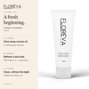 Vitamin C Facewash: cleanse, brighten, the feel.