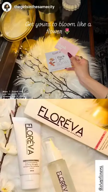 Maham shows the Floreva products she received.